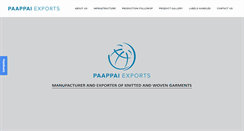 Desktop Screenshot of paappaiexports.com