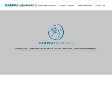 Tablet Screenshot of paappaiexports.com